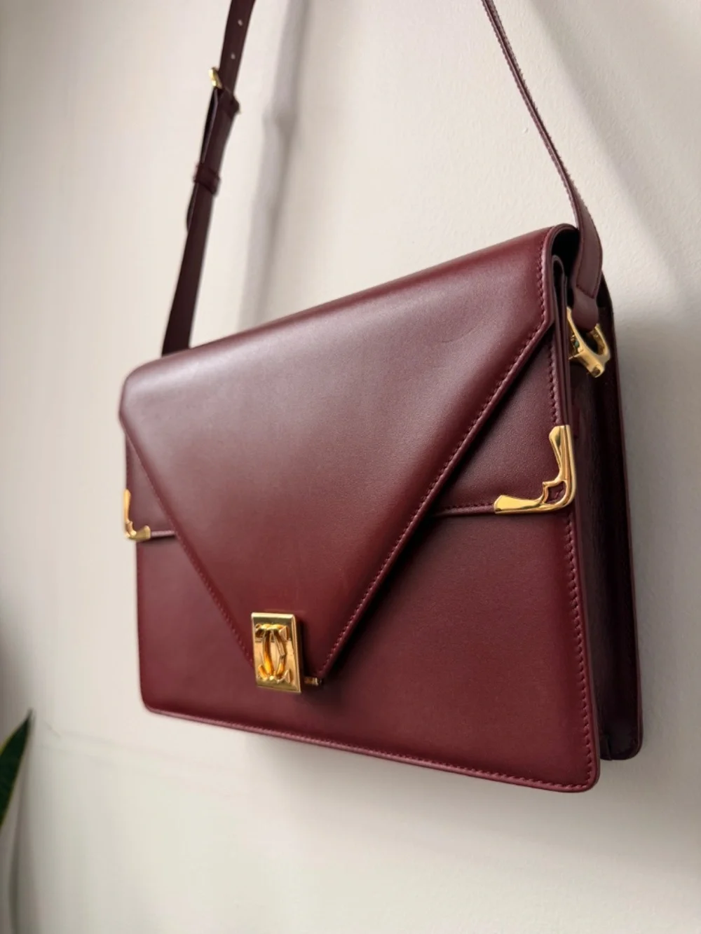 Vintage Must de Cartier Bordeaux Envelope — 1990s - Picture 2 of 15